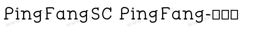 PingFangSC PingFang字体转换